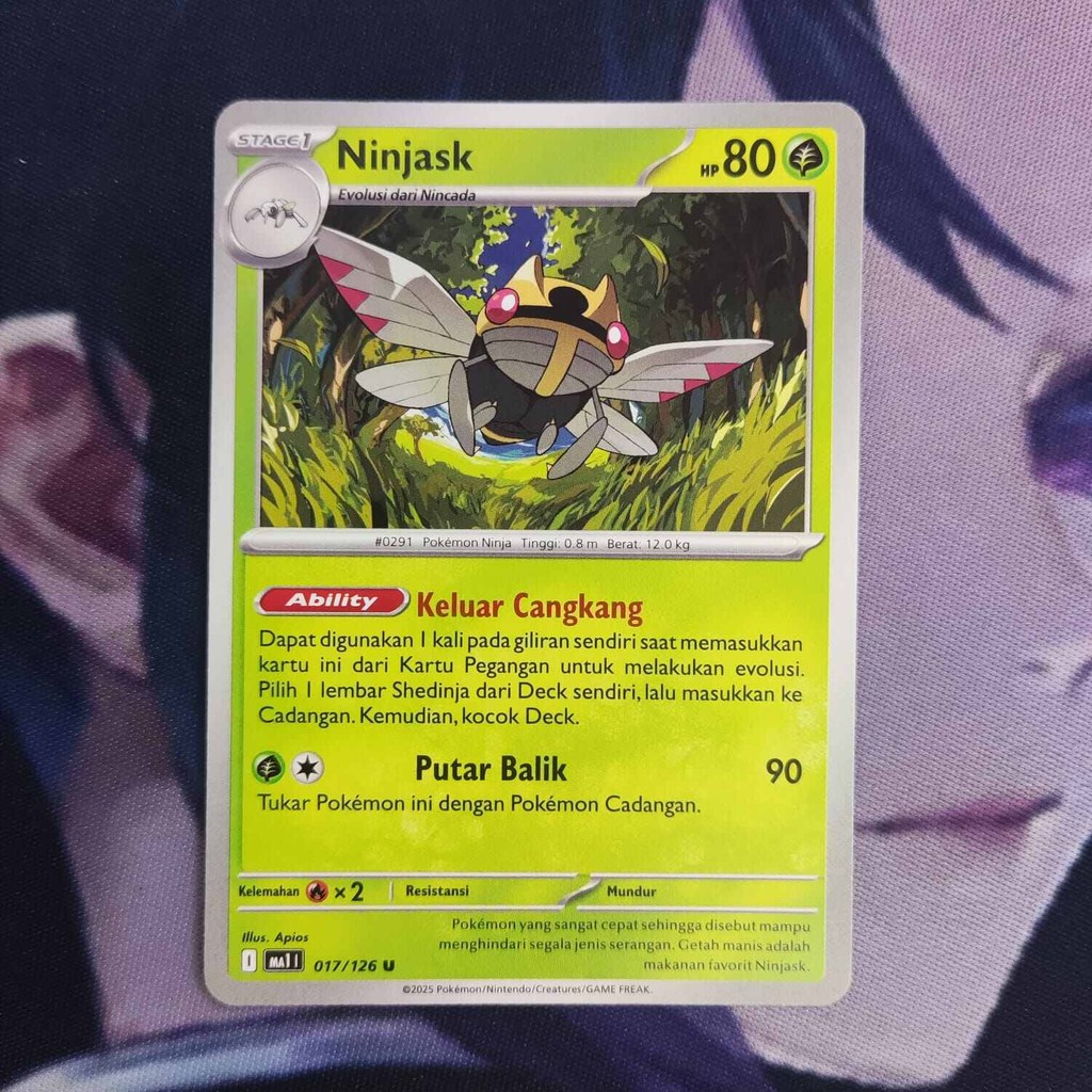 pokemon (ID) ninjask - MA1 017/126 - U