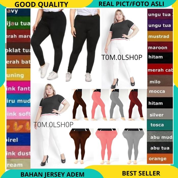 554k- Legging Jumbo Besar Wanita Leging Panjang Lejing Jumbo Dalaman Rok