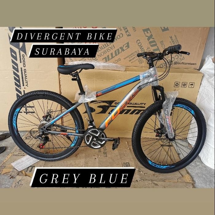 Sepeda MTB Ukuran 26 Fosil 2022 New Murah 21 SPEED Cakram Velg Tinggi