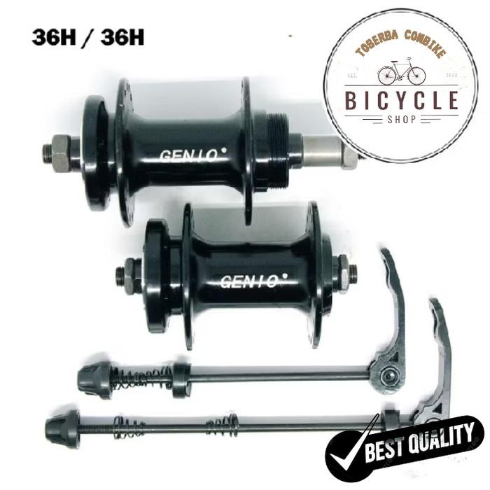 HUB/BOS DEPAN BELAKANG SEPEDA 36H DRAT PASIFIC Cakram Outdoor Pacific Quick Release QR ALOY 36