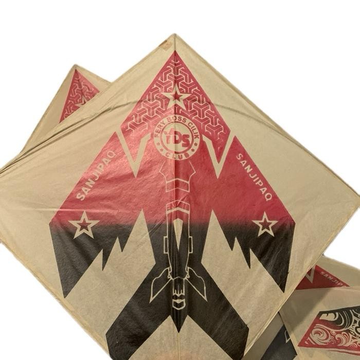 Layangan sukhoi standart cokelat atau putih kertas minyak // layangan sambitan // layangan lomba