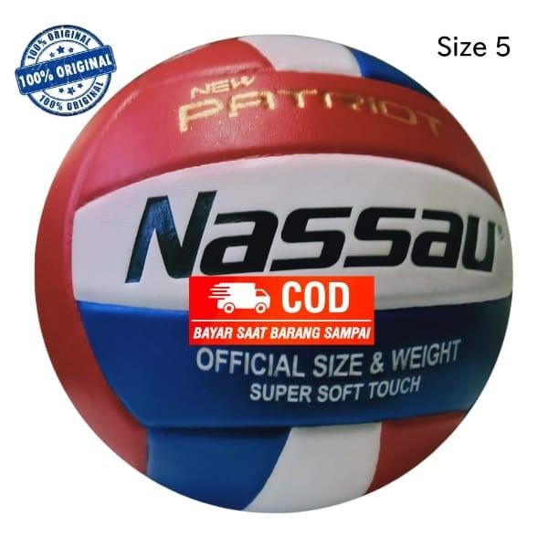 ORIGINAL BOLA VOLI VOLY VOLLY VOLLEY NASSAU PATRIOT ASLI (TERJAMIN) READY STOCK