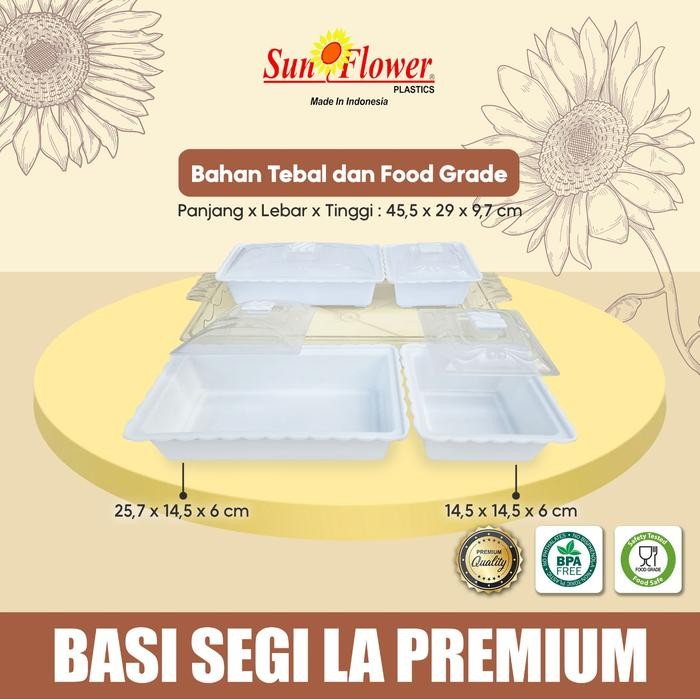 New Tempat Prasmanan Set / Wadah Saji Makanan Segi / Nampan Saji Makanan Set / Basi Prasmanan Segi