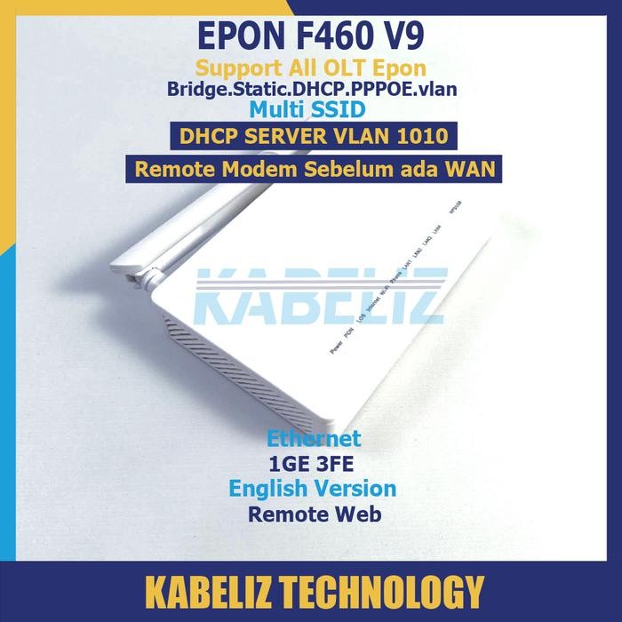 ONU EPON ZTE F460 V9 ONT WIFI ROUTER MODEM OLT EPON MURAH SECOND