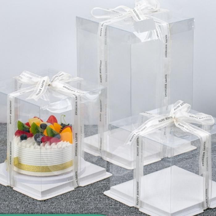 Box Kue Mika Transparant Box Kue Tart Kotak Seserahan Promo 