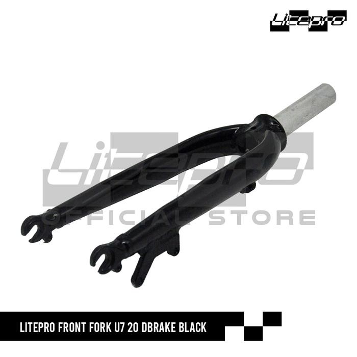 LITEPRO FRONT FORK U7 20" DBRAKE BLACK