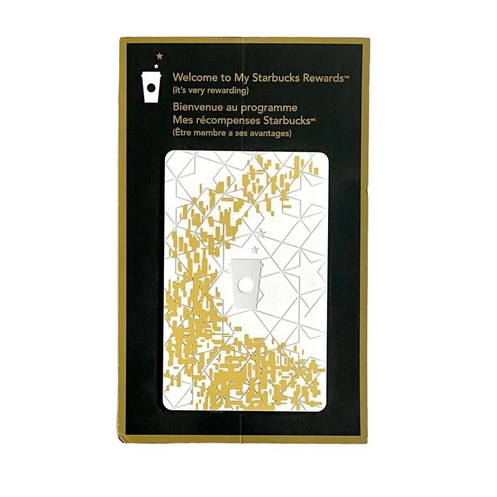 7q81 Starbucks Card 2013 White Gold Kartu Us Retired