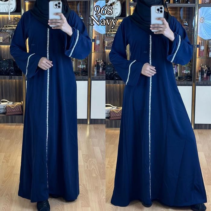 KirimCpT- Abaya Zainab Gamis Remaja Hitam Warna Simple Swarosky By.Zainab Collection Muslim