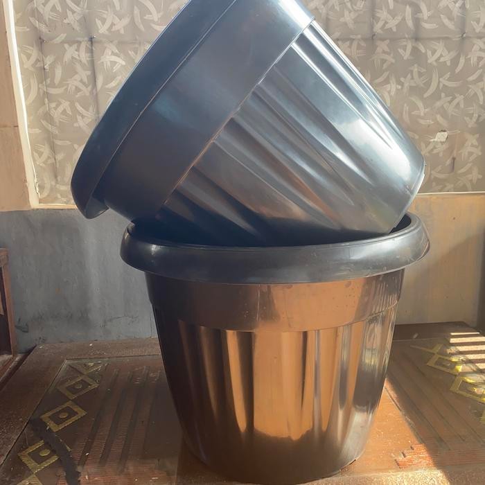d253- Pot 45 Cm Hitam Jumbo Besar Untuk Tabulampot Termurah Di Pondok Gede