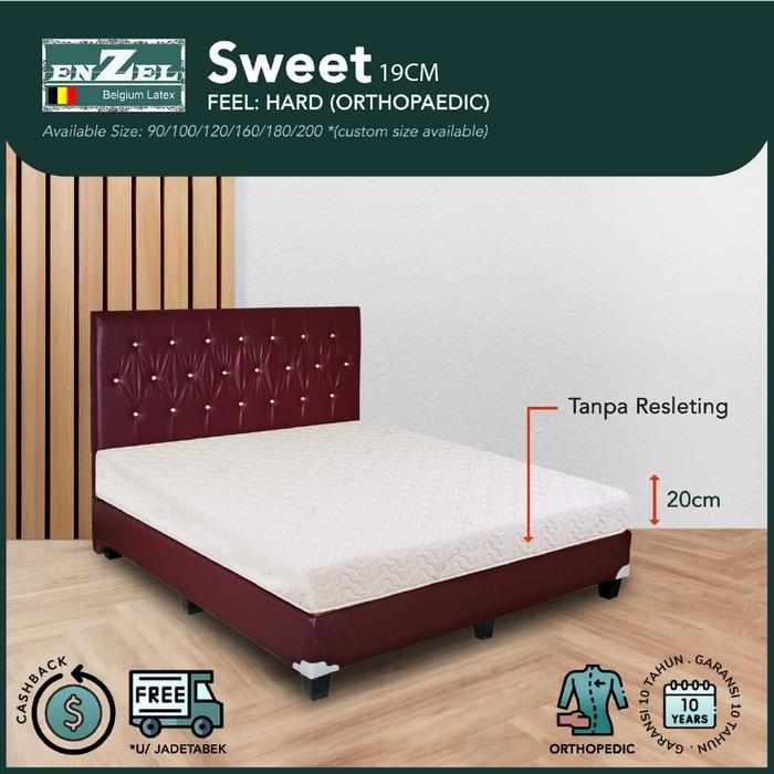 Kasur Latex Enzel Sweet (Full Set) Uk 180X200 Pasti Promo