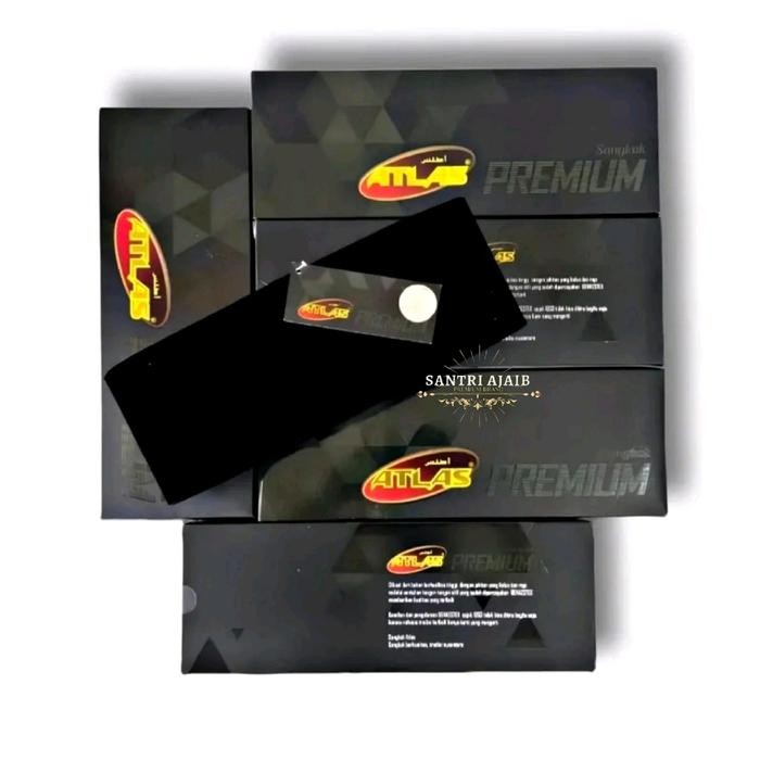 ASLI Peci Kopiah Hitam ATLAS PREMIUM AC TINGGI 7-8-9-10 Songkok polos Hitam Super premium Peci