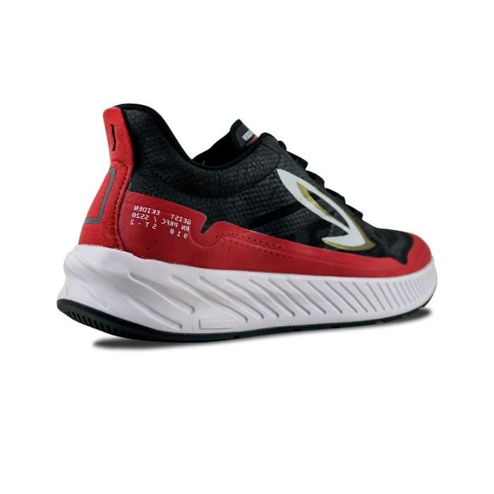 910 Nineten Geist Ekiden Sepatu Running - Hitam/Merah/Putih Olahraga Lari Sport Outdoor