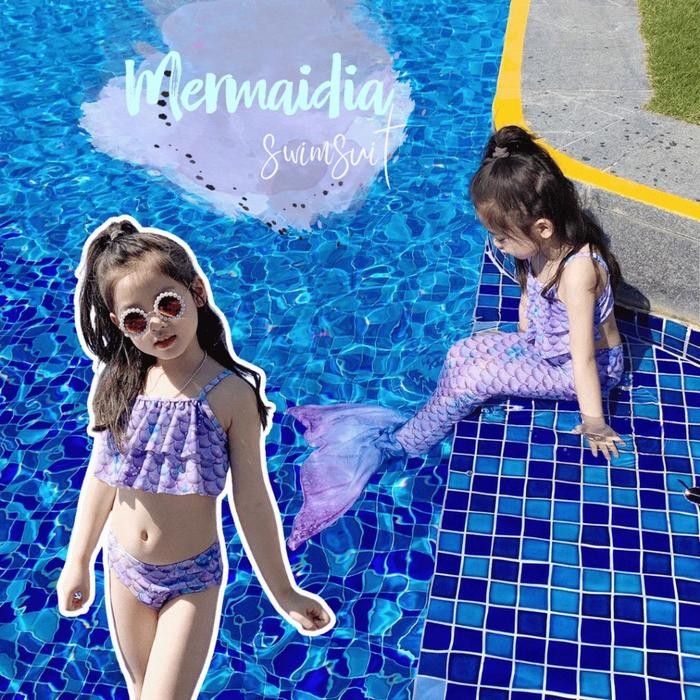 bull- New Pakaian Renang Ekor Putri Duyung Anak Perempuan Halloween