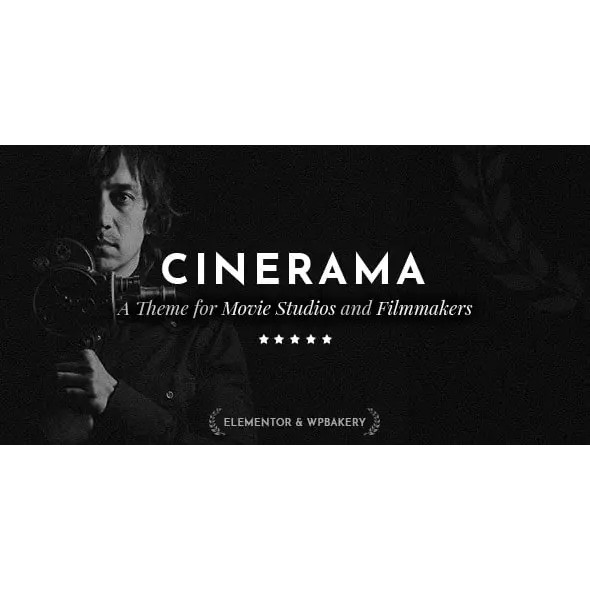 Cinerama – A Theme for Movie Studios and Filmmakers Theme WordPress Premium Lifetime Unlimited Websi
