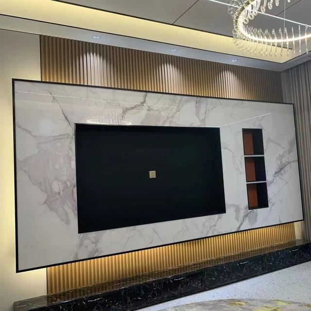 Wpc wool panel dinding wall panel 3m