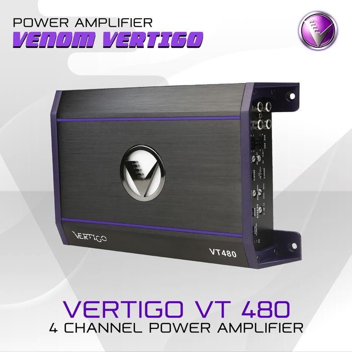 Venom Power Amplifier 4 Channel Vertigo VT 480 Audio mobil