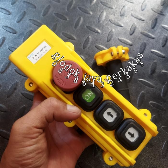 remot kontrol katrol electric chain hoist 4 tombol