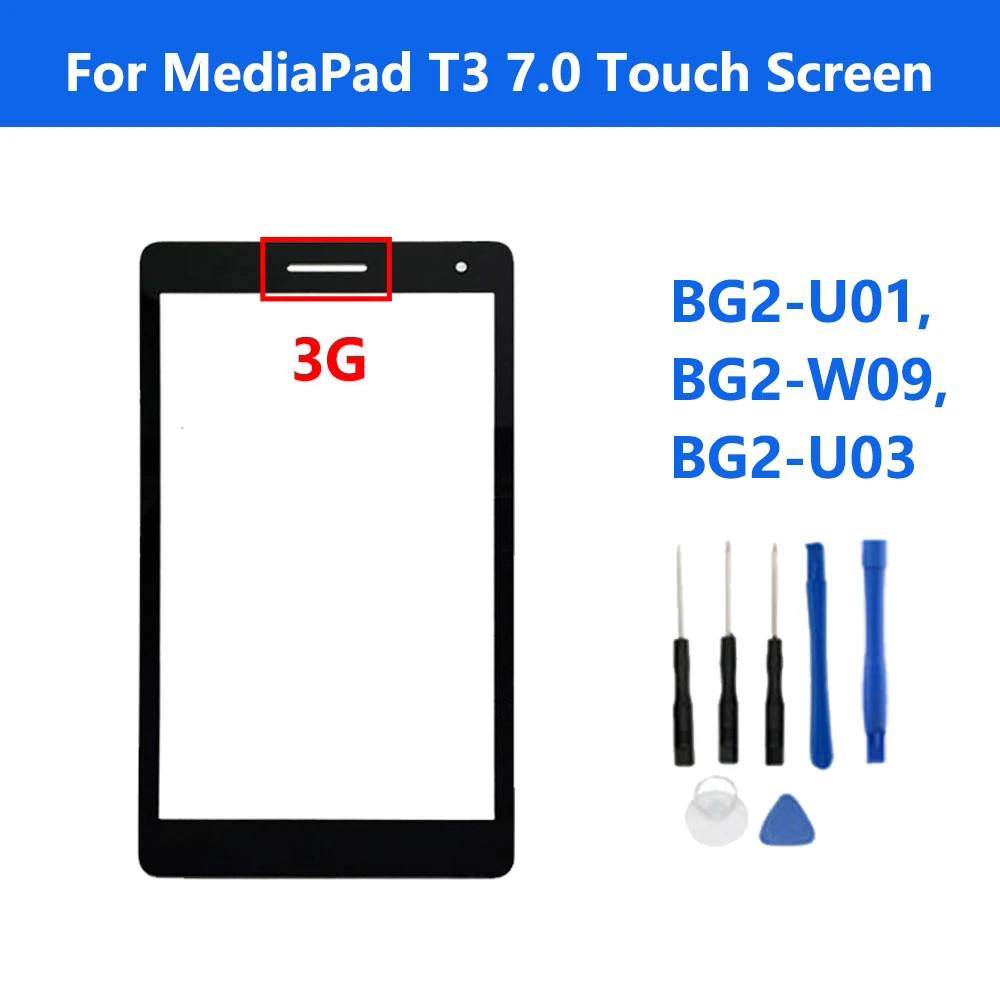 NEW Touch Screen For  MediaPad T3 7.0 3G or WIFI BG2-W09 BG2-U01 BG2-U03 LCD Display Front Out Panel