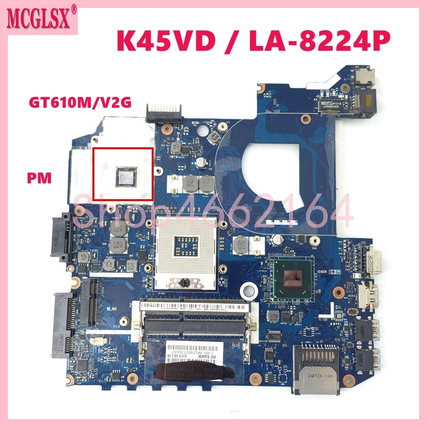 LA-8221P LA-8224P LA-8226P GT610M GT630M GPU Mainboard For ASUS K45V K45VD A85V A45V K45VJ K45VS K45