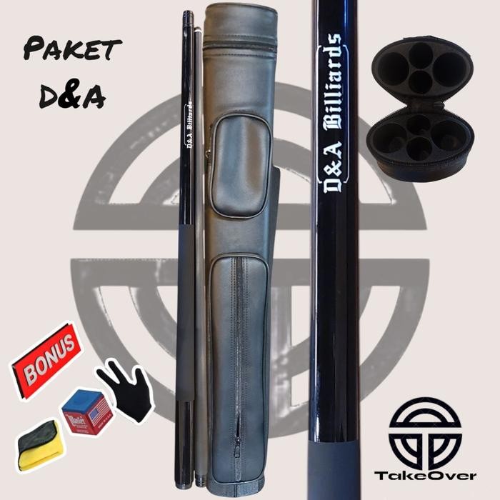 D&A Billiards Cue Paket + Tas Billiards Promo 