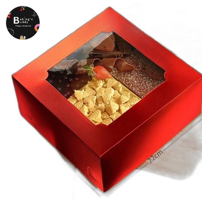 Dus Kotak Kue Cake 22x22x8 cm