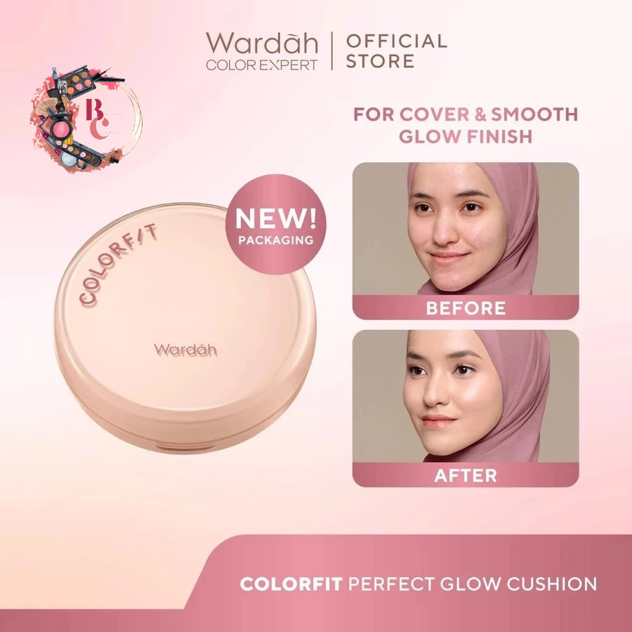 Wardah Colorfit Perfect Glow Cushion Glowing Tahan Lama  Colorfit Perfect Glow Cushion Alas Make Up 