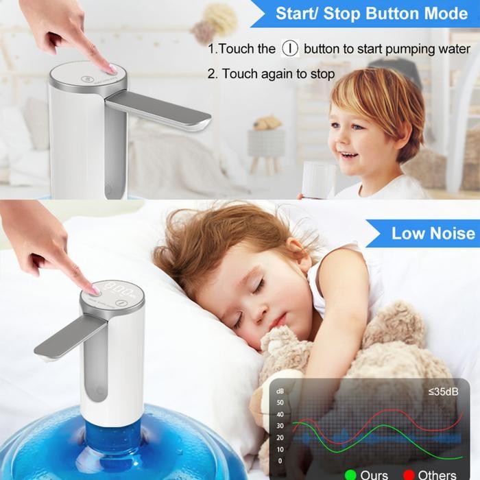 PRODUK Termurah New Pompa Galon Elektrik Bisa Panas Dingin Whale Pompa Galon Dispenser Air Minum