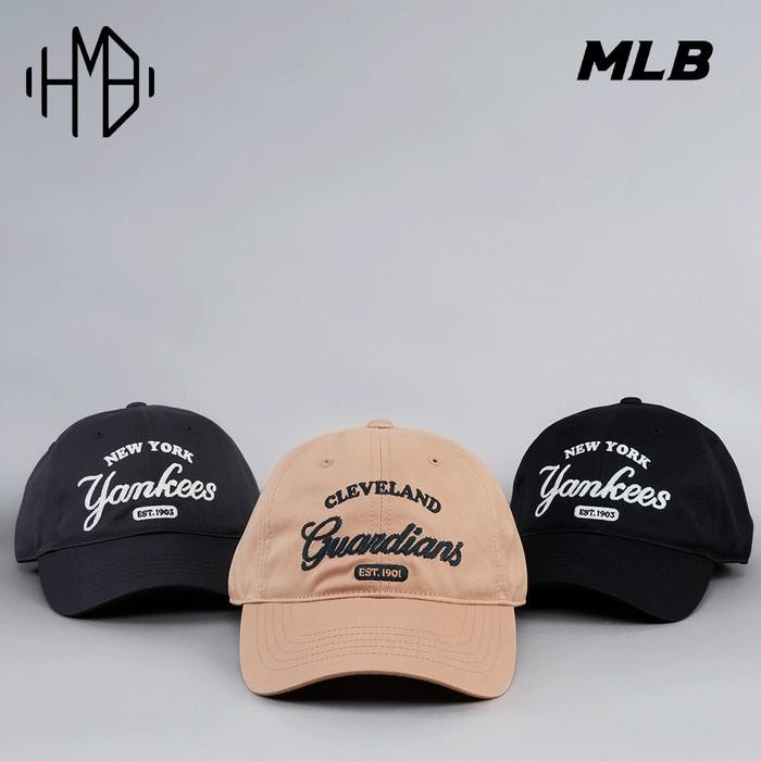 MLB Korea Cursive Logo Cap 100% Authentic