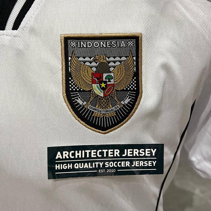 2025 Jersey Baju Bola Timnas Tim Nasional Indonesia Away 2024 Putih White Logo Garuda Bordir G.0
