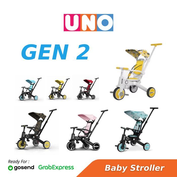 BEBEHOO GEN 2 7IN1 SMART FOLDING TRIKE STROLLER - Sepeda Anak 7 in 1