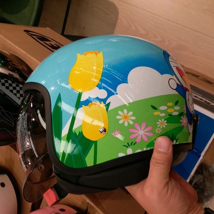 Helm Bogo Retro Mds Doraemon Original