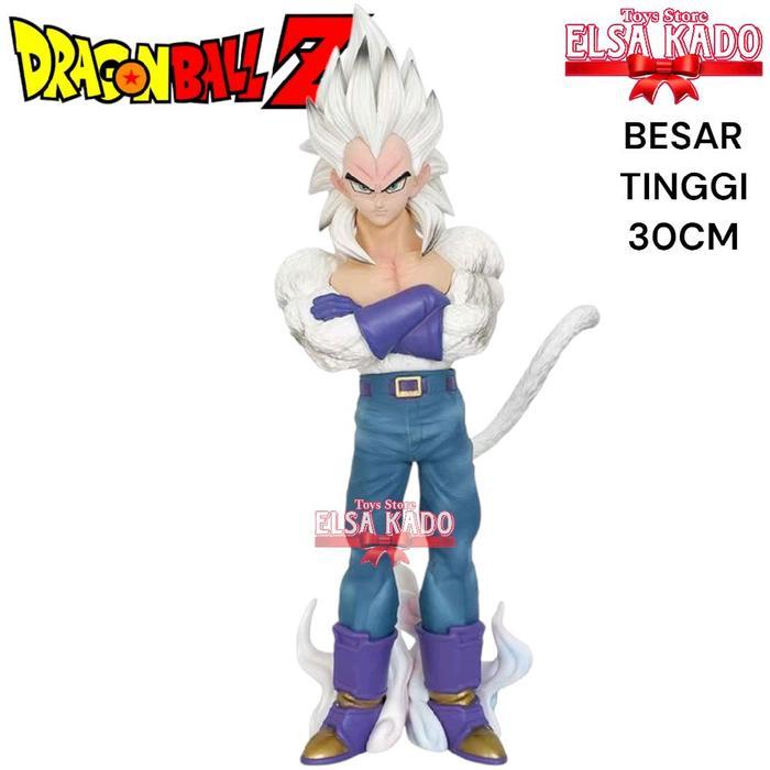 Action Figure Dragon Ball GT Vegeta Super Saiyan 4 & Super Saiyan 5 Bejita Ssj4 / Ssj5 Besar Tinggi