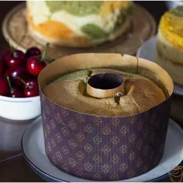 Loyang Chiffon Kertas Karton Baking Paper Cup Chiffon Cokelat Premium