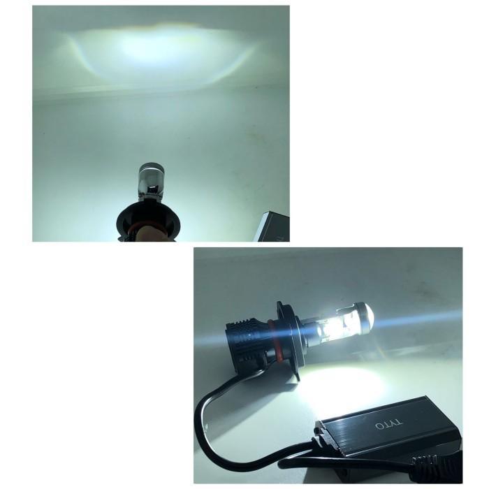 Lampu Utama Led Tyto L2F H4 Lensa Proyektor Mini Plus Kipas