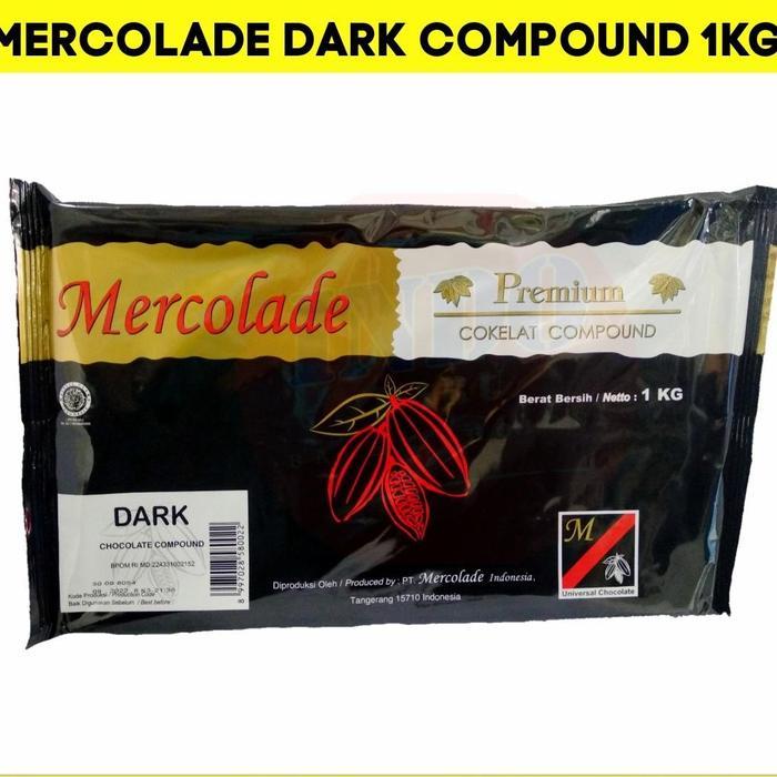 Mercolade Coklat Batang Mercolade Dark 1kg Premium Compound Dark Chocolate 1KG