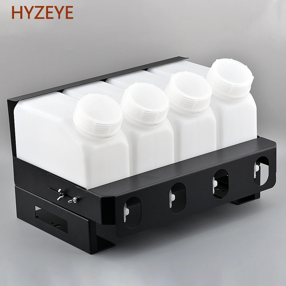 DISKON 1500ml Bulk Ink Tank Kit 5 Color Ink Tank Usd for UV ECO DTF Ink Ciss System Xp600 I3200 with