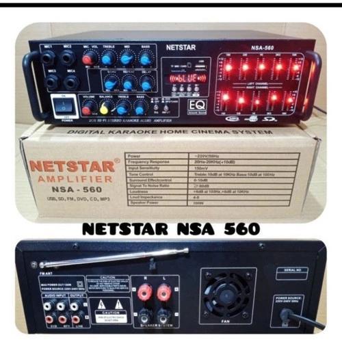 Amplifier NetStar NSA 560 Bluetooth - USB Original Karaoke Amplifier