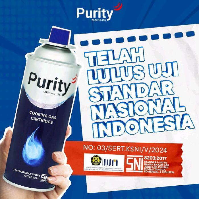 gas kaleng / botol portable mini purity