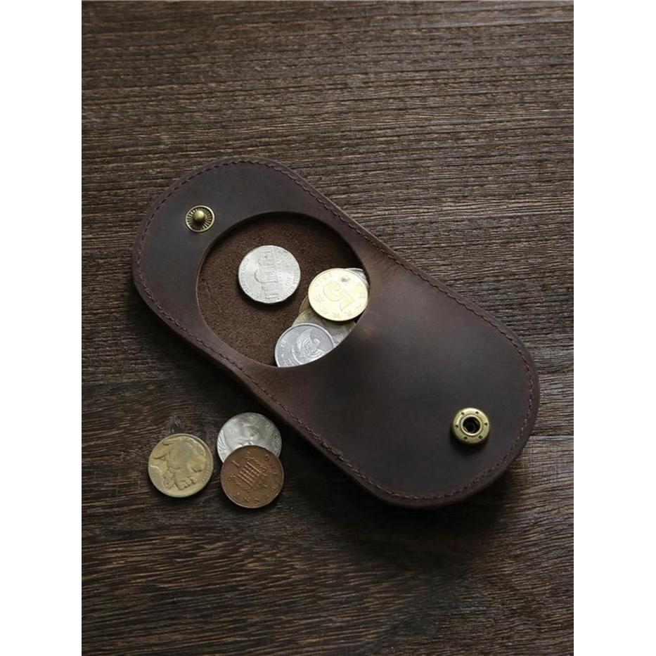 Dompet Koin Kulit Sapi Asli - Dompet Kulit Minimalis - Dompet Koin Terlaris