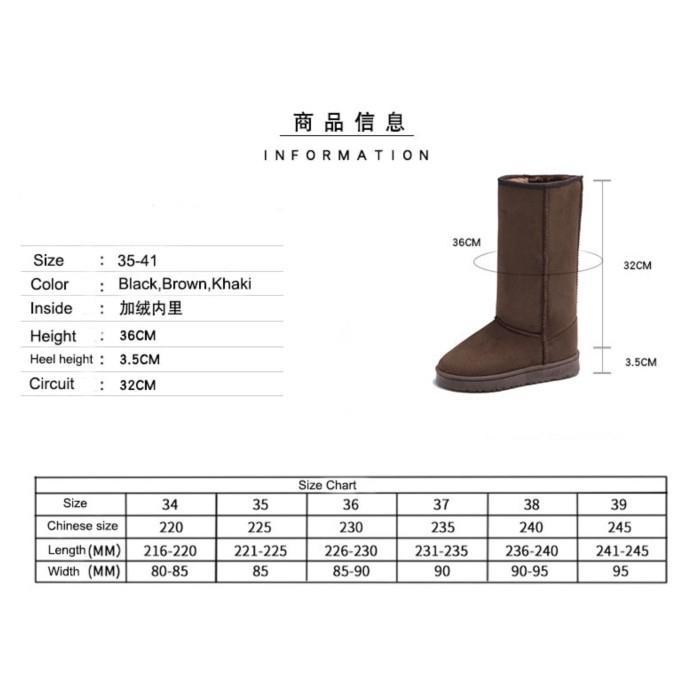 TOKO LUCKY 88 Sepatu Boots UGG Long Winter Import Musim Dingin Bulu Suede Fur Shoes Wanita Hitam