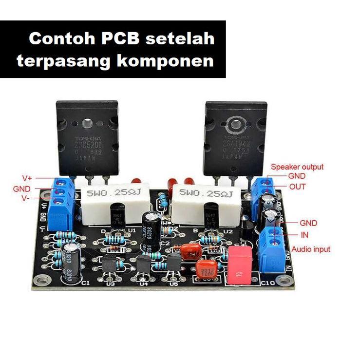 Pcb Hifi Audio Power Amplifier Subwoofer Transistor 2Sc5200 2Sa1943