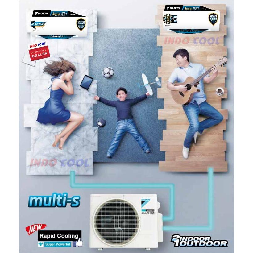 AC DAIKIN Multi S 3/4PK + 1PK