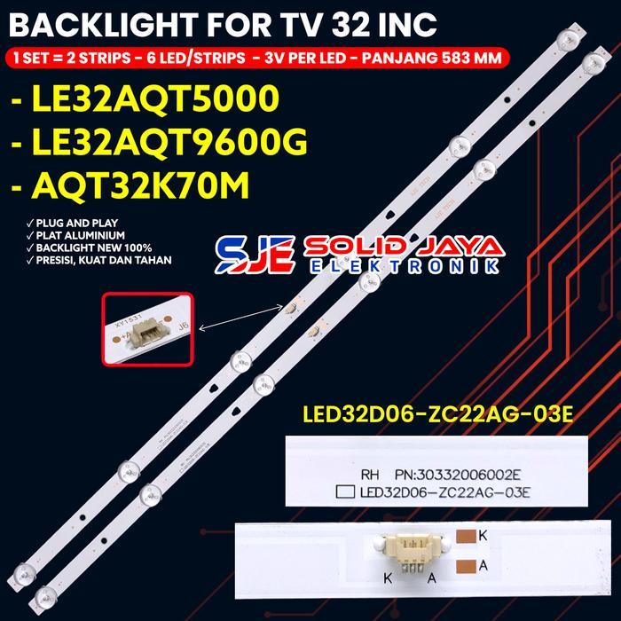 Promo Backlight Tv Led 32 Inch Le32Aqt5000 Le32Aqt9600G 32Aqt9600 32Aqt5000 Aqt32K70M