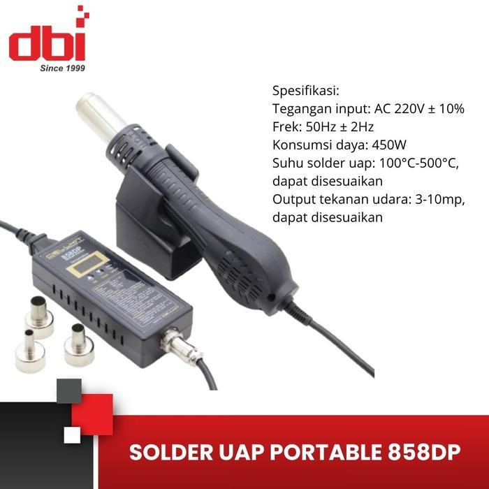 Solder Uap - Blower - Air Gun Portable Digital CELLKIT 858DP