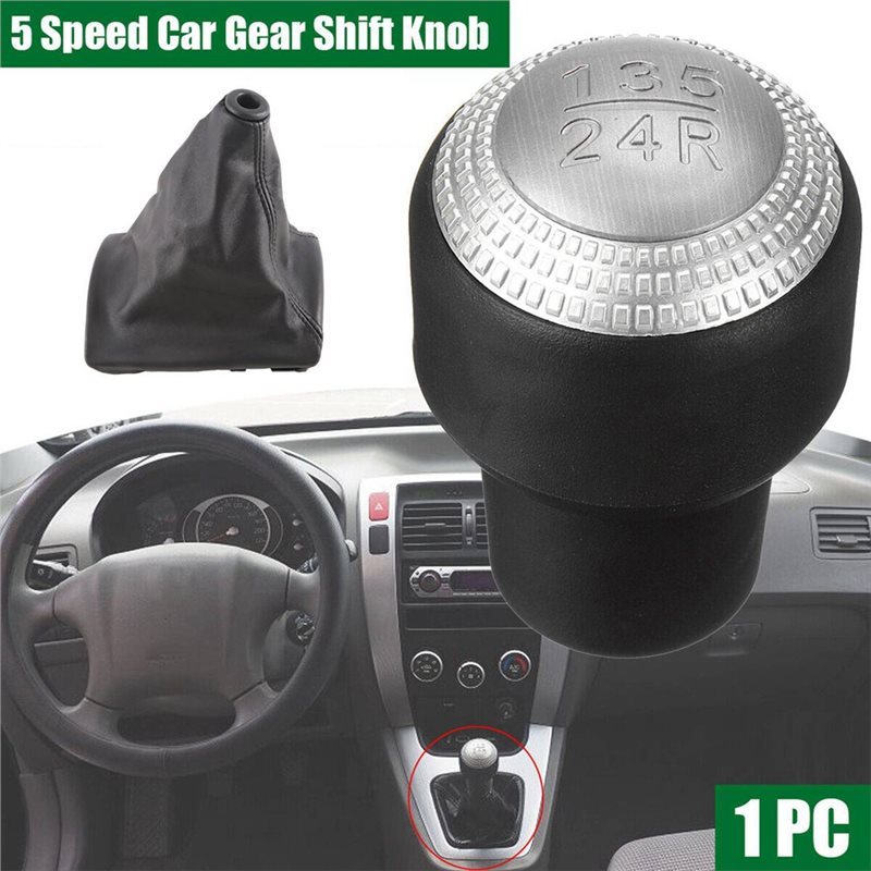 CAR GEAR SHIFT KNOB LEVER & BOOT REPLACEMENT 437112C100 846402E000 FIT FOR TUCSON 2004-2006 2.0L