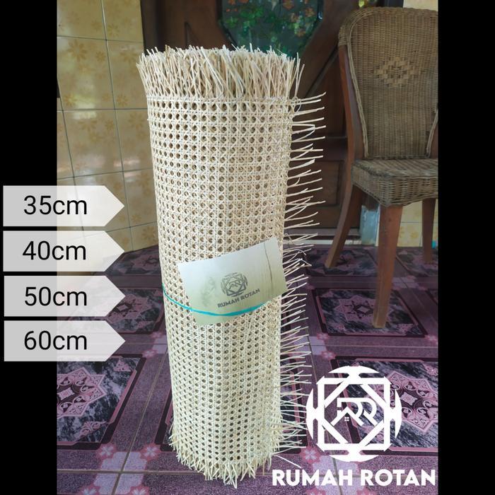ANYAMAN ROTAN 40CM MOTIF BULAT ROLL