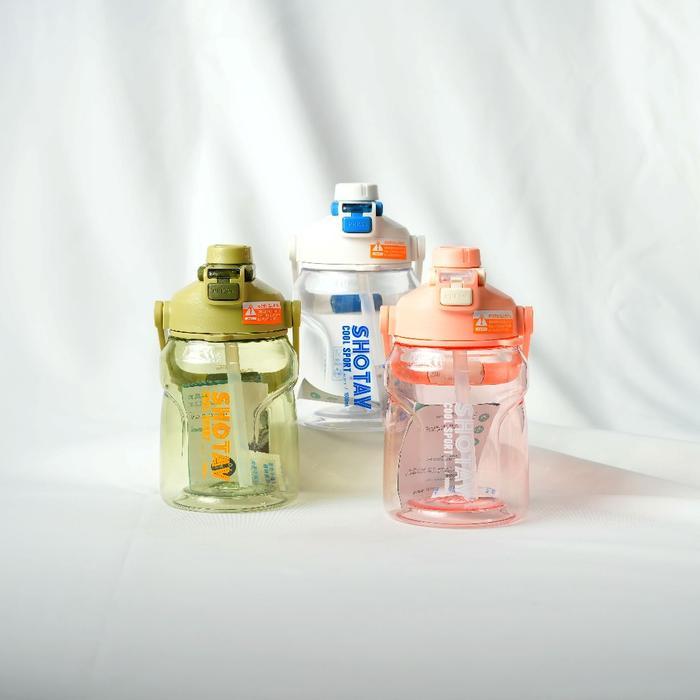 Hemm - Botol Minum Shotay/ Botol Air Minum Bpa Free / Botol Minum Dengan Tali Strap / Botol Minum