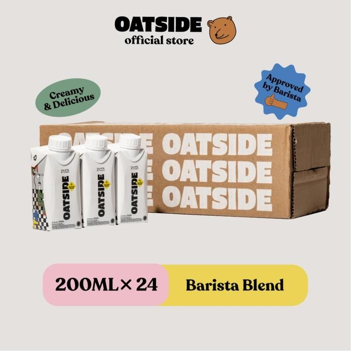 

oW.galiban - OATSIDE Mini Oat Milk Barista Blend 200ml x24pcs - Susu Oat Plant Based Karton Ekonomis