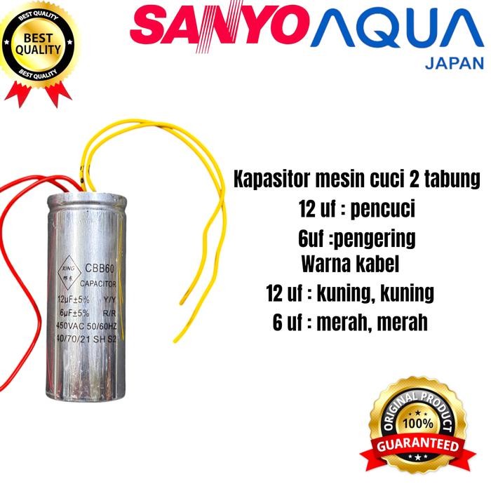 kapasitor mesin cuci sanyo aqua mesin cuci 2 tabung original