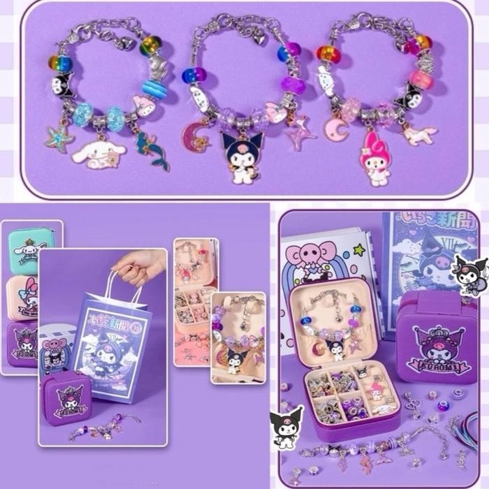 

SANRIO DIY BRACELET JEWELRY PRAKARYA GELANG KALUNG KUROMI MELODY CINNAMOROL